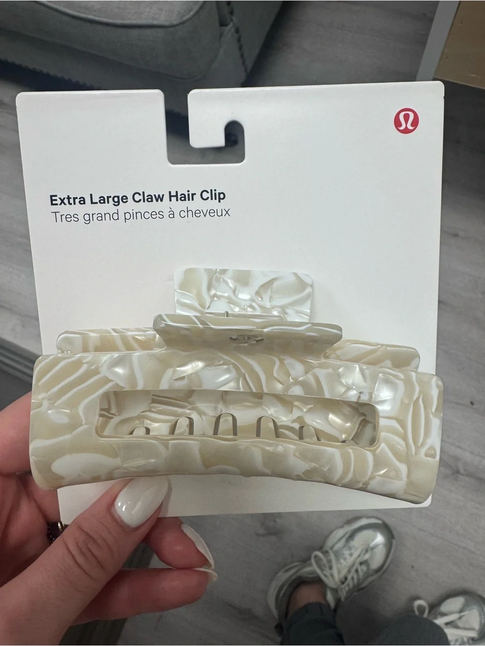 lululemon athletica Pearl Swirl Extra Large Claw Hair Clip